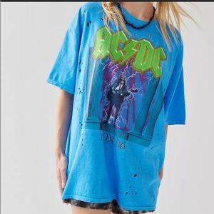 Urban Outfitters Oversized AC/DC Distressed Tee-New with Tags!